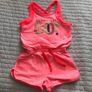 Girls sporty romper